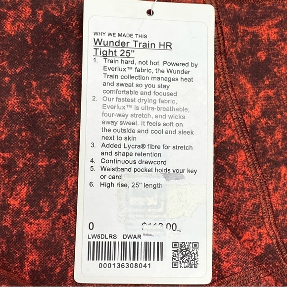 Nwt Lululemon Wunder Train High-Rise Tight 25" Size 0 - Picture 3 of 11